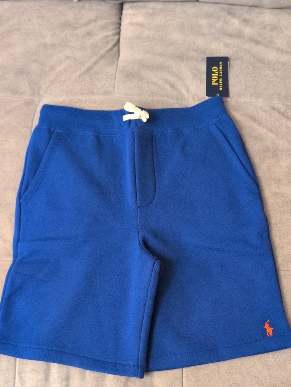 Polo by Ralph Lauren Kids Bright Blue Knit Drawstring Shorts